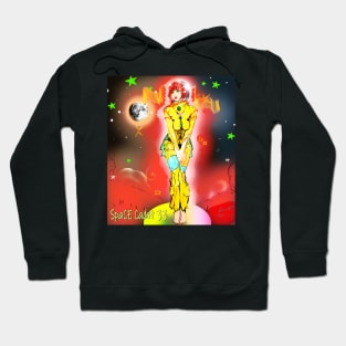 Psychedelic Rocket. Female Figure illustration. Hoodie